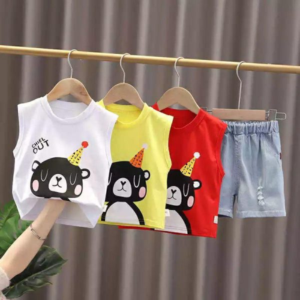 ست تاپ و شلوارک حلقه ای خرسی