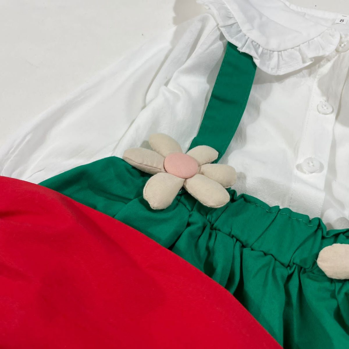 پیراهن دخترانه شکوفه گیلاس - Image 11