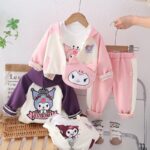 چهارتیکه سوییشرت بابلوز و شلوار و کیف کرومی