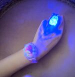 ساعت دیجیتالی چرخشی چراغ دار و موزیکال کرومی - Image 4