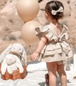 رامپر چین دار دخترانه و تل سر