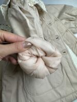 پالتو داخل پشمی یقه چین دار دخترانه - Image 3